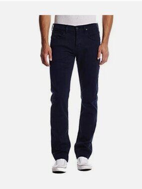 Mens Hudson Byron 5 Pocket Black Button-Fly Pants - 29x29